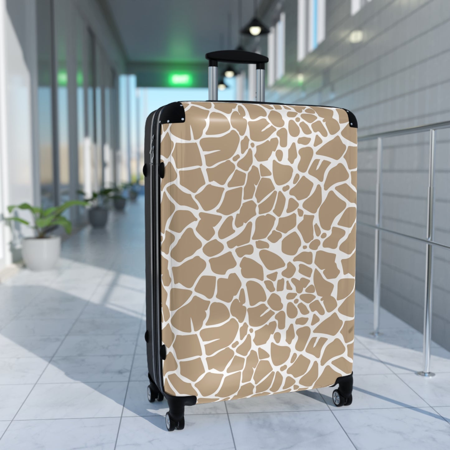 Giraffe Print Suitcase