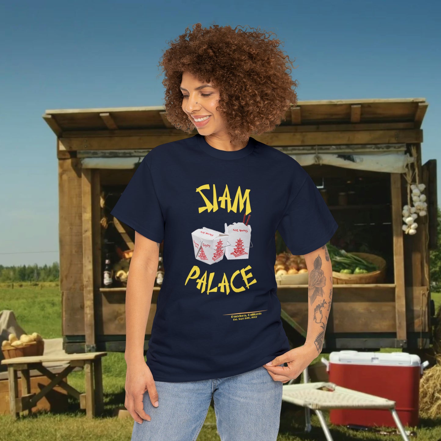 Siam Palace Established 2007 Unisex Heavy Cotton Tee