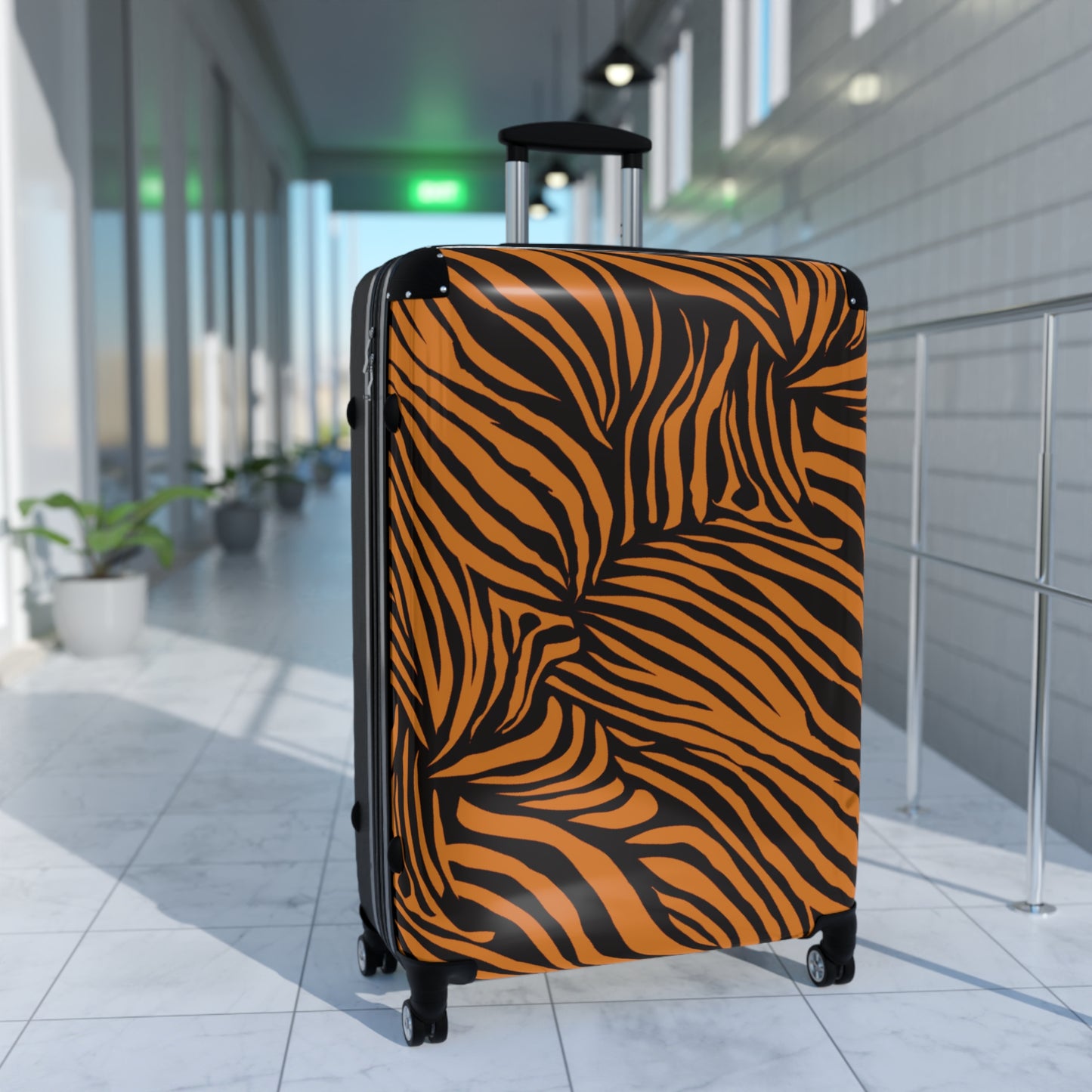 Tiger Print Suitcase