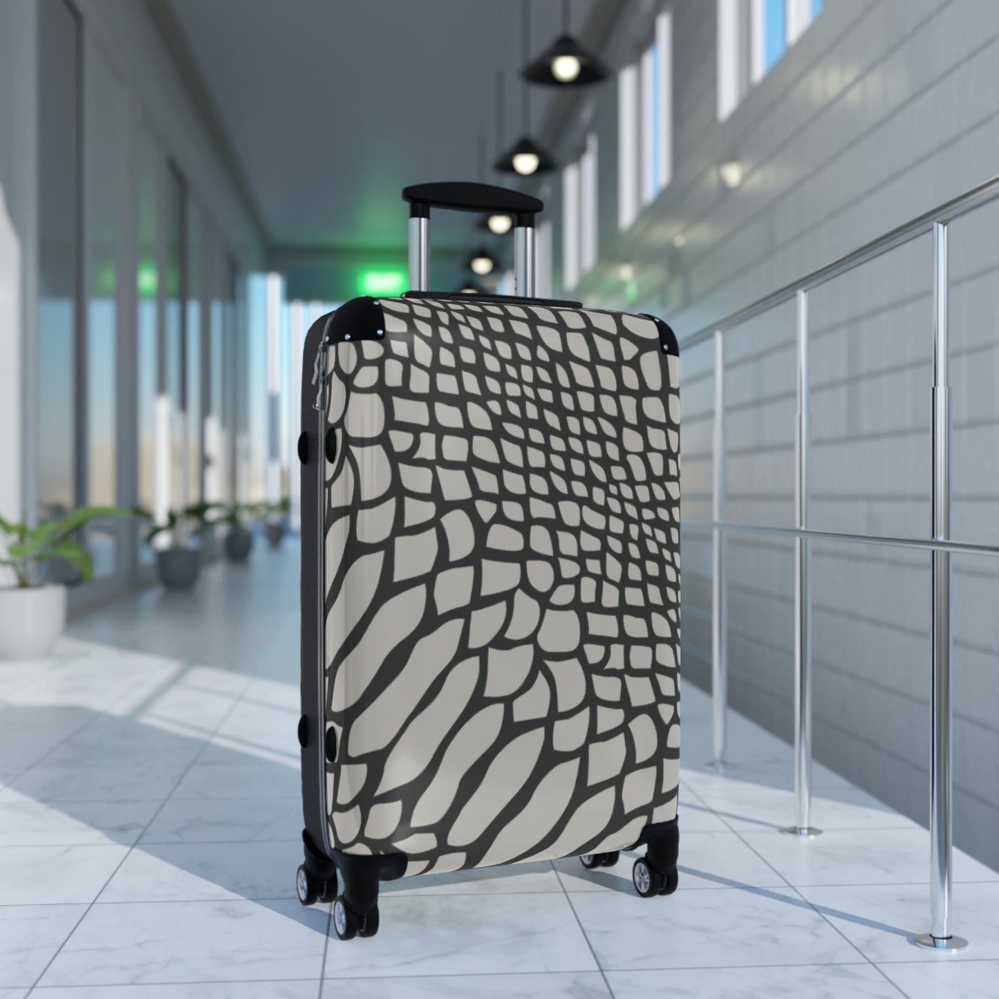 Snakeskin Print Suitcase