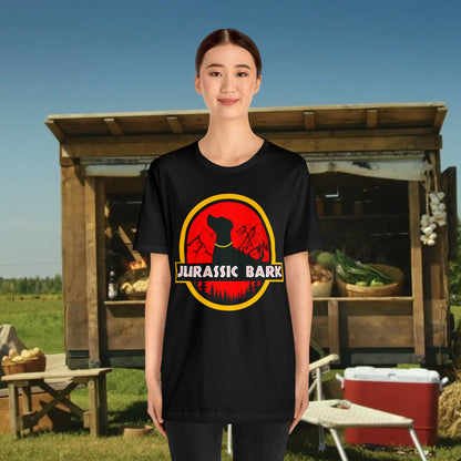 Jurassic Bark Labrador, Retriever Custom Unisex Jersey Short Sleeve Tee