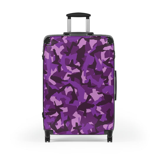 Purple Camo Suitcase