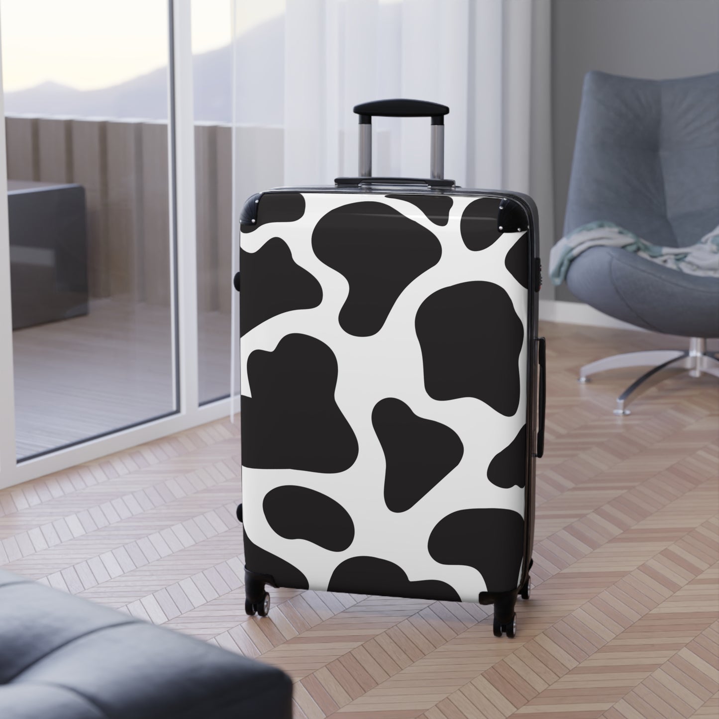 Cow Print Suitcase