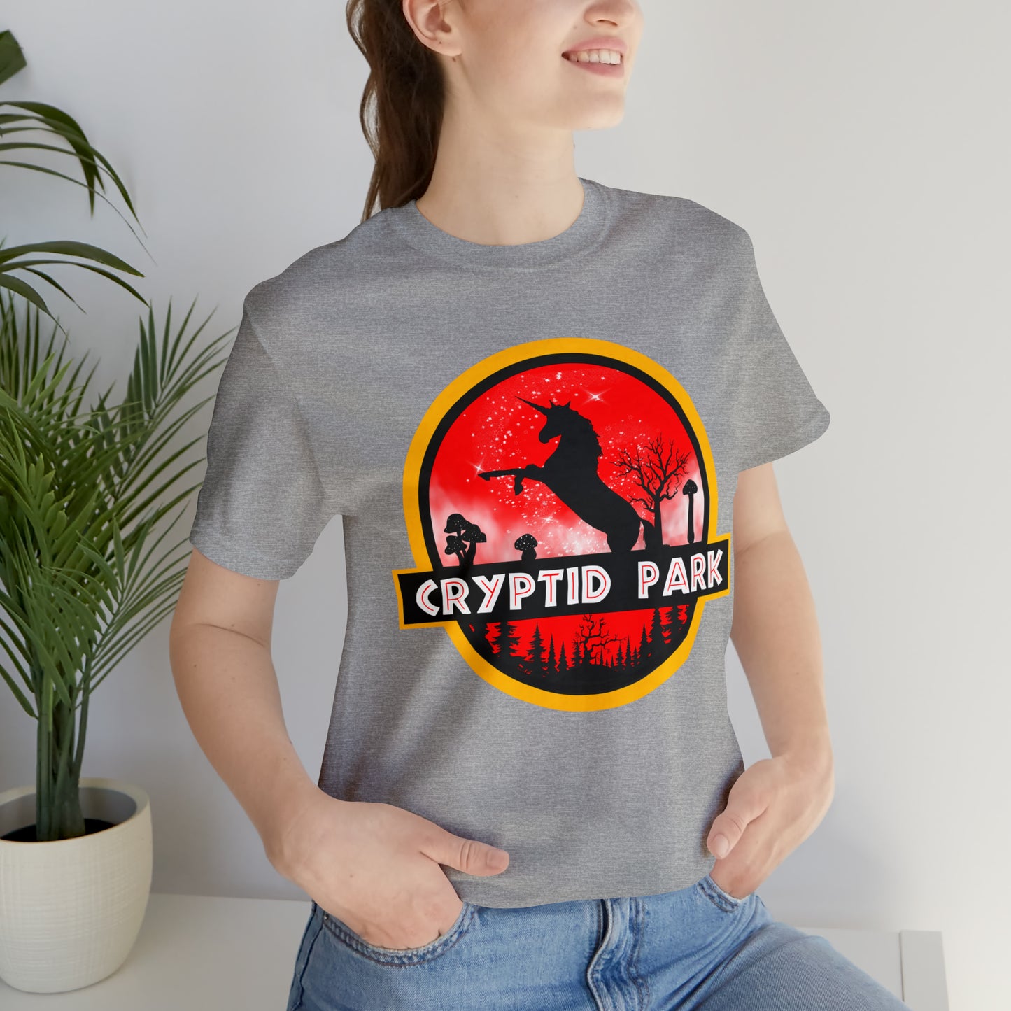 Cryptid Park Series Present The Unicorn Unisex Jersey Short Sleeve Tee