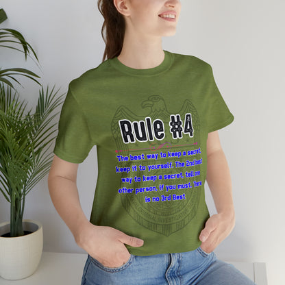 Rules of Gibbs #4 If you have a secret Keep it to yourself Unisex Jersey Short Sleeve Tee