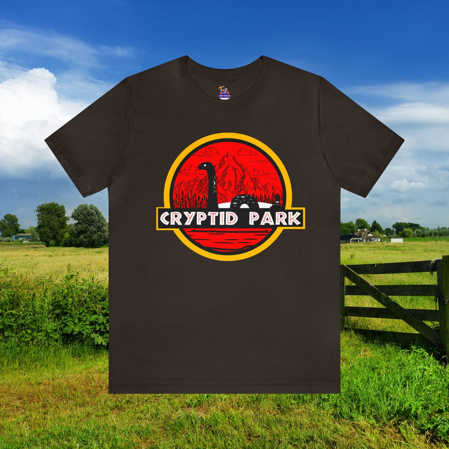 Cryptid Park Series Present The Loch Ness Monster Unisex Jersey Short Sleeve Tee