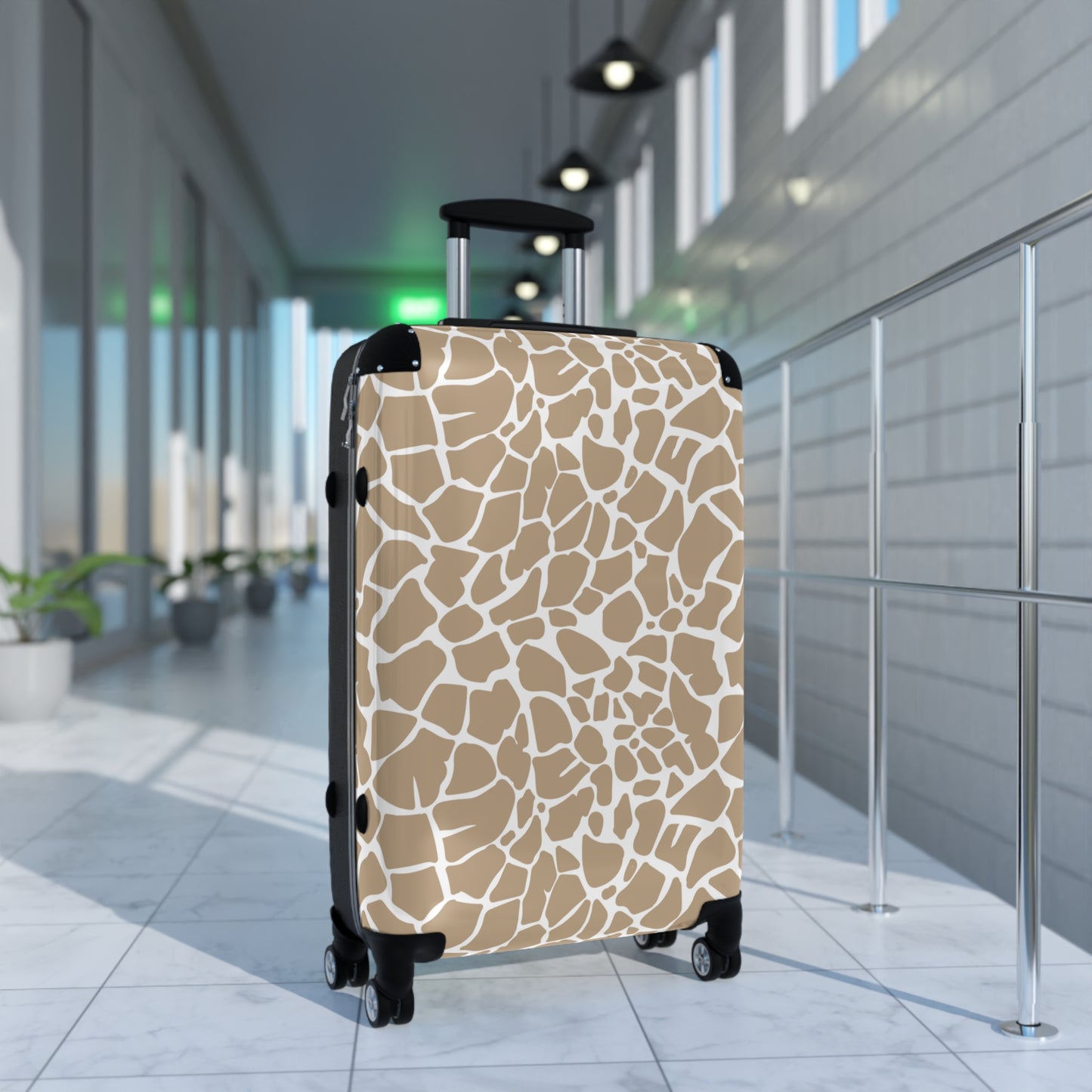 Giraffe Print Suitcase