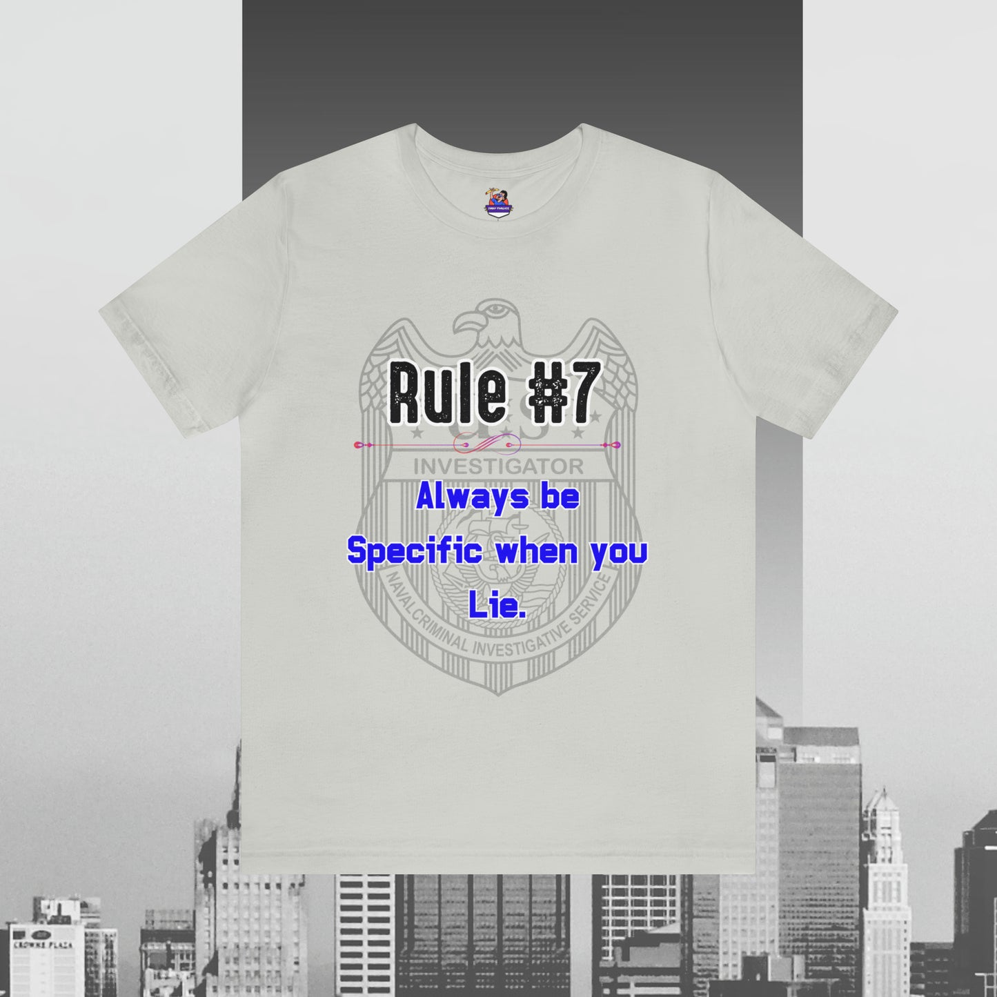 Rules of Gibbs #7 Always be Specific When you Lie Unisex Jersey Short Sleeve Tee