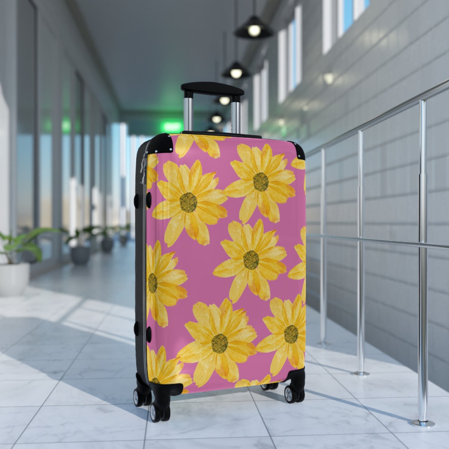 Flower Print Suitcase