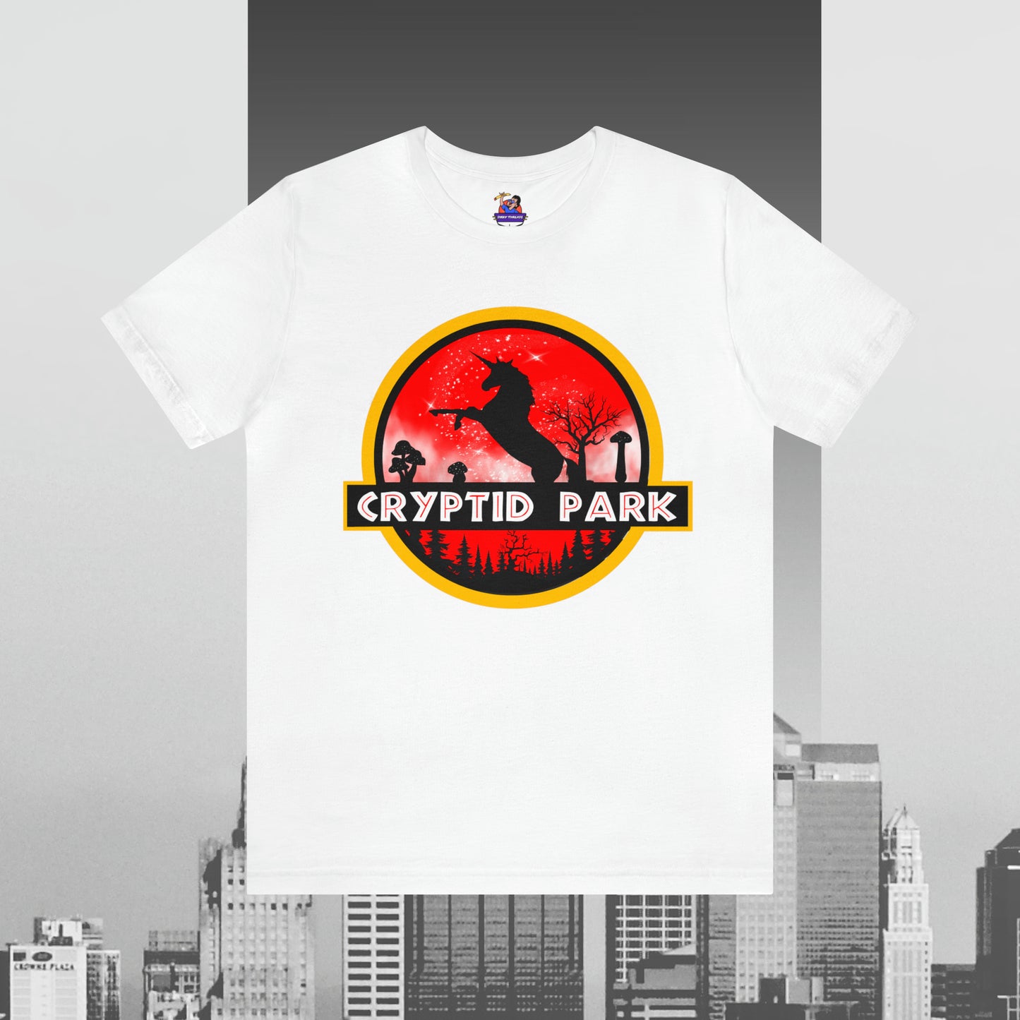 Cryptid Park Series Present The Unicorn Unisex Jersey Short Sleeve Tee