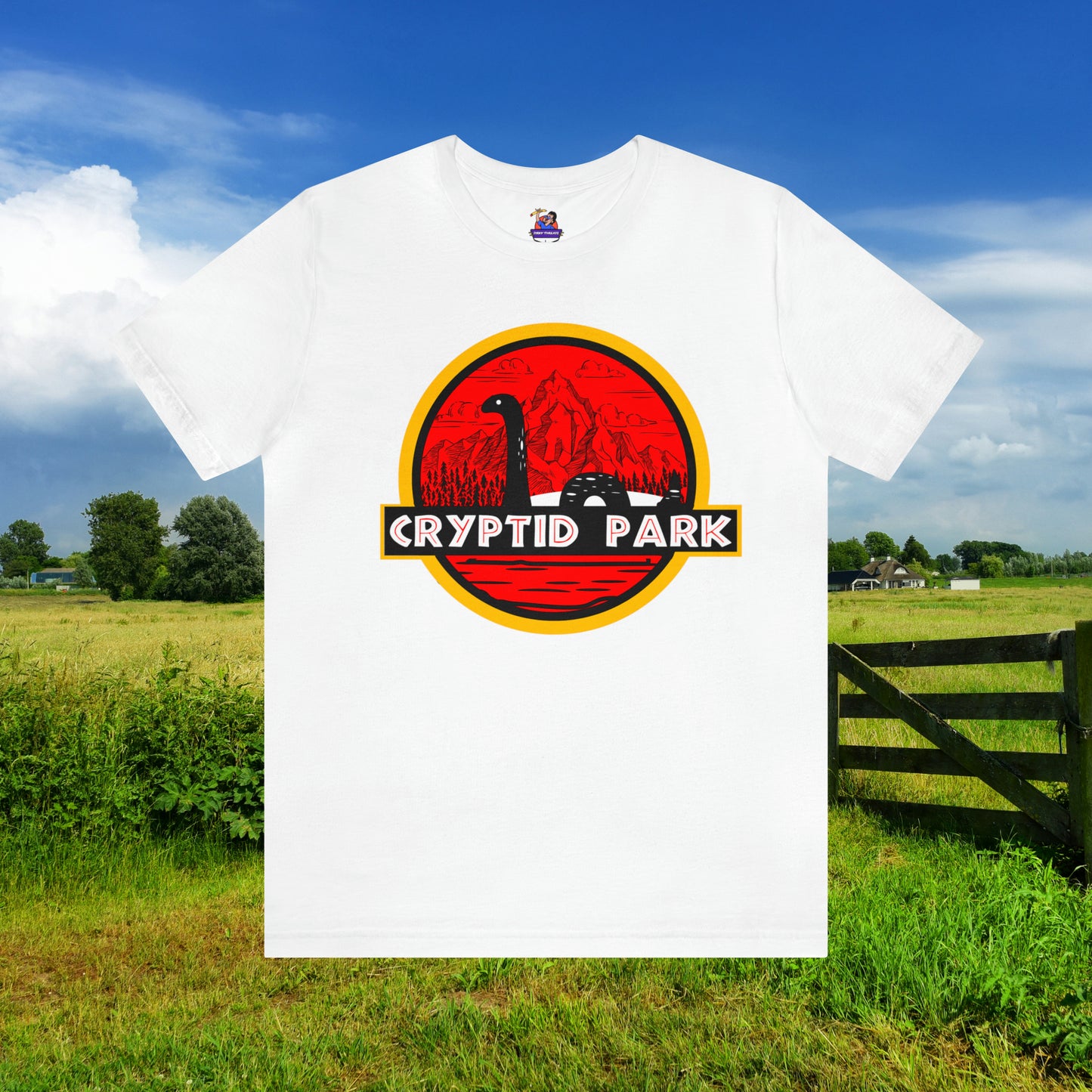 Cryptid Park Series Present The Loch Ness Monster Unisex Jersey Short Sleeve Tee