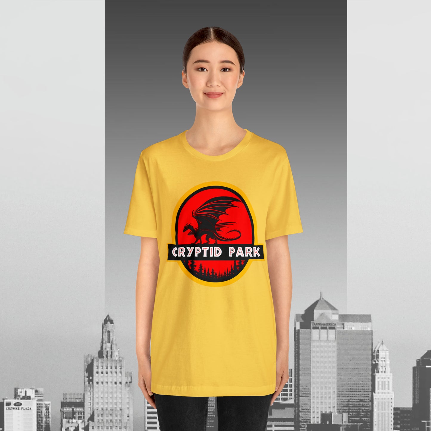 Cryptid Park Series Present The Dragon Unisex Jersey Short Sleeve Tee