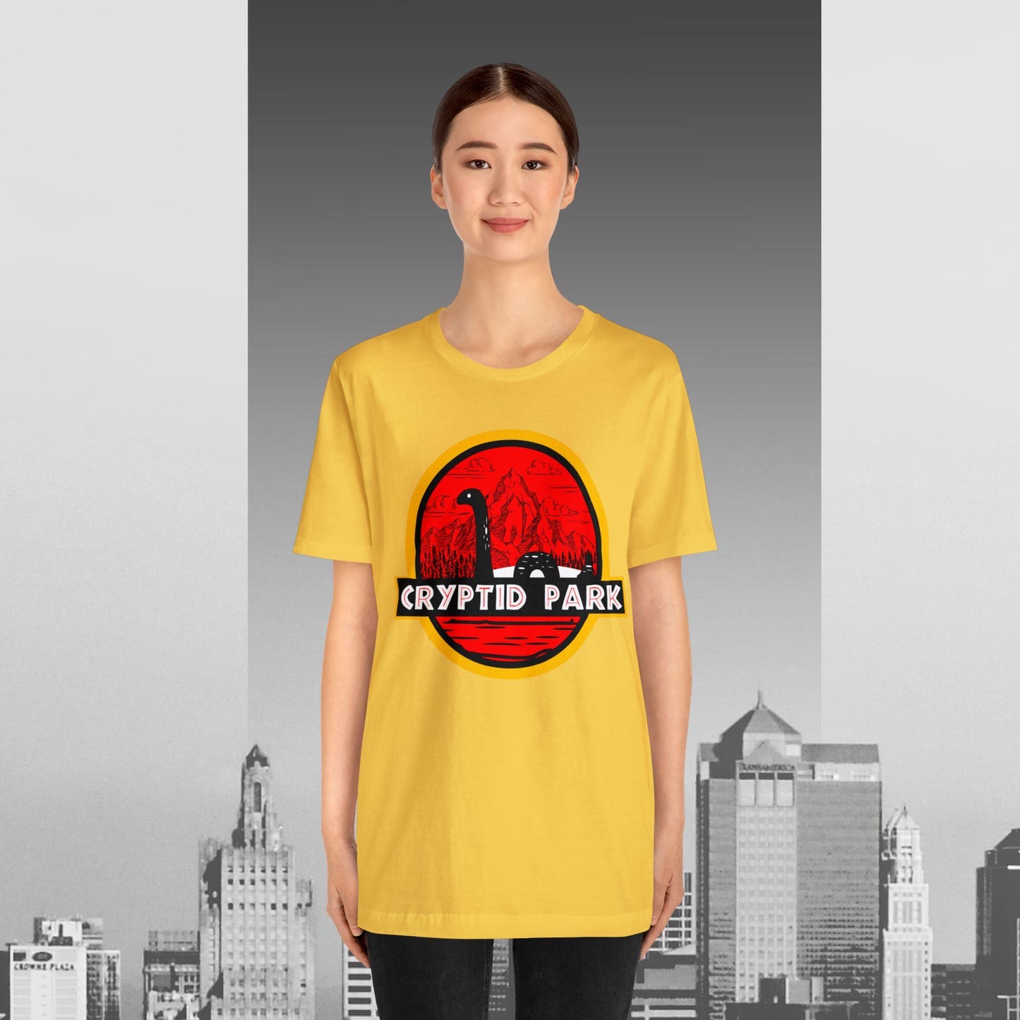 Cryptid Park Series Present The Loch Ness Monster Unisex Jersey Short Sleeve Tee