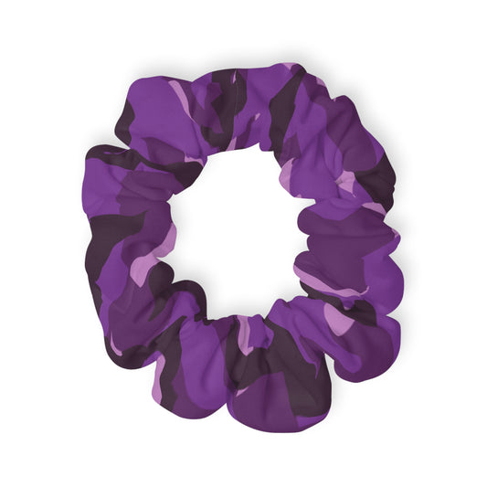 Purple Camo Scrunchie