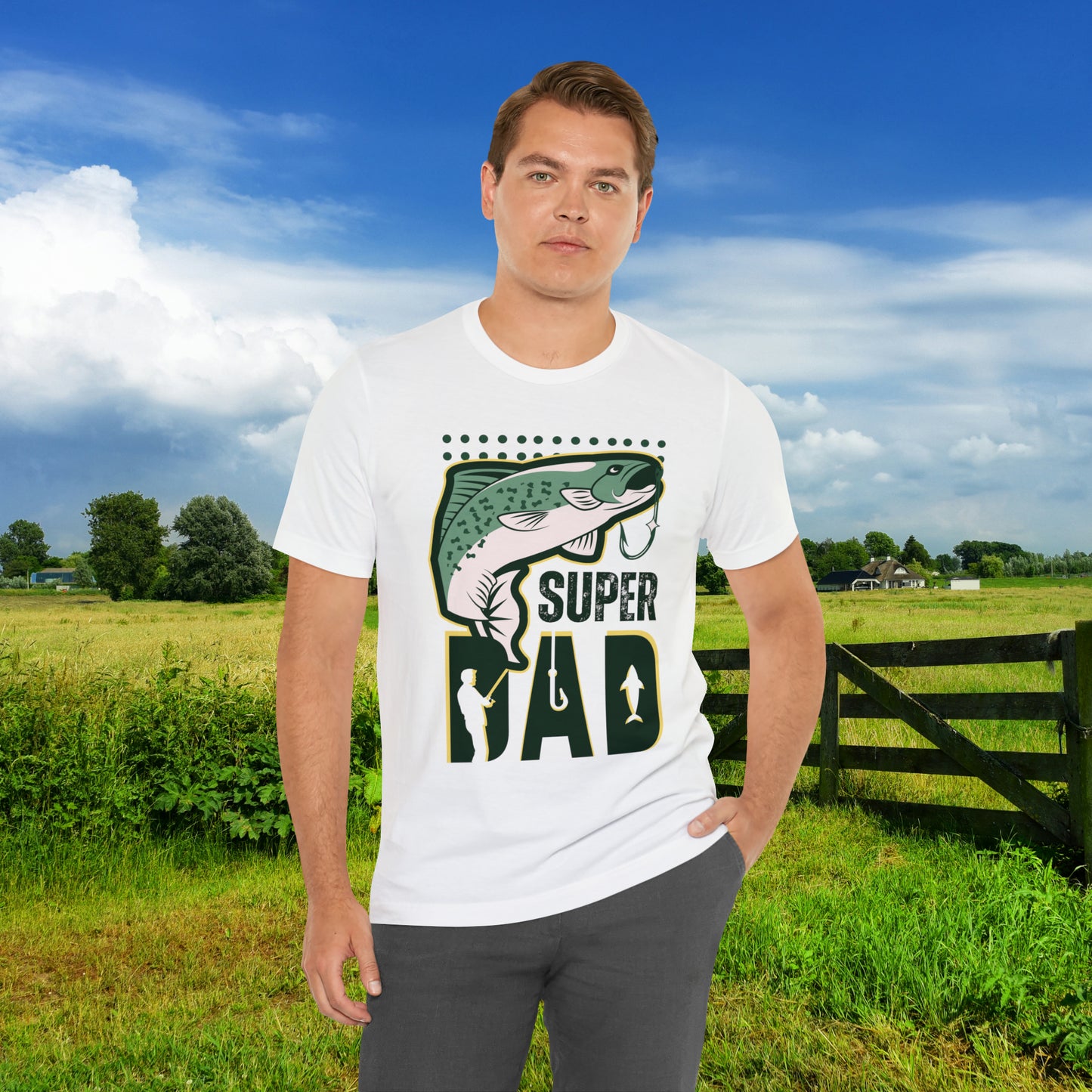 Super Dad/ Unisex Jersey Short Sleeve Tee