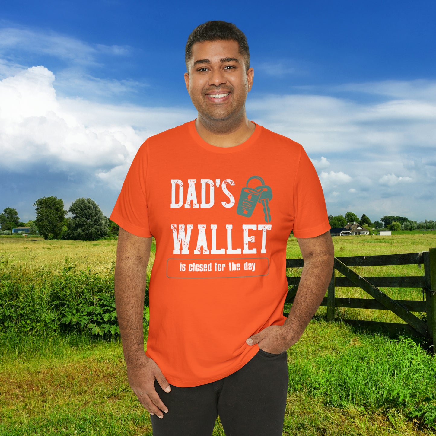 Dad's Wallet Is Closed For the Day /Unisex Jersey Short Sleeve Tee