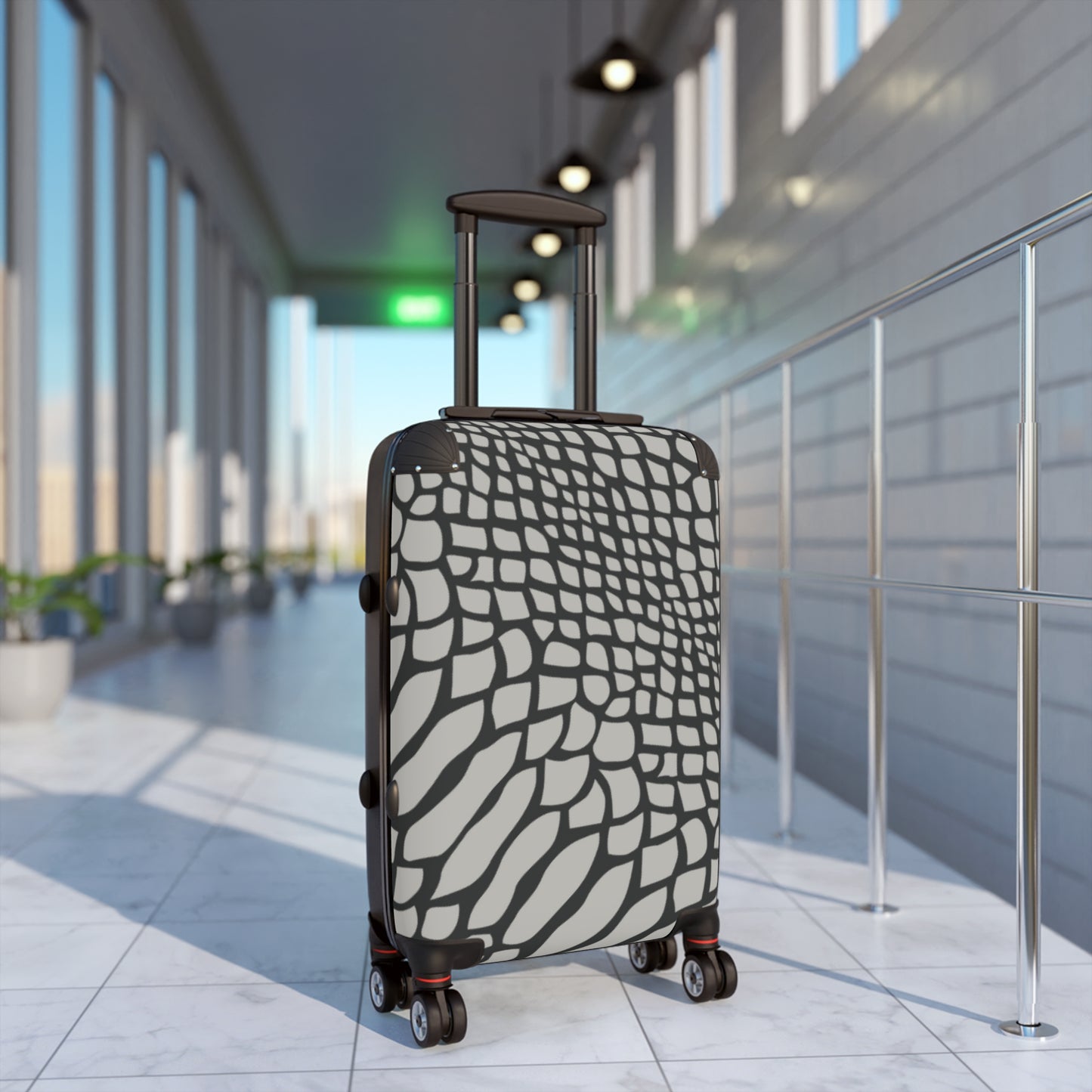 Snakeskin Print Suitcase