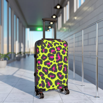 Neon Cheetah Print Suitcase