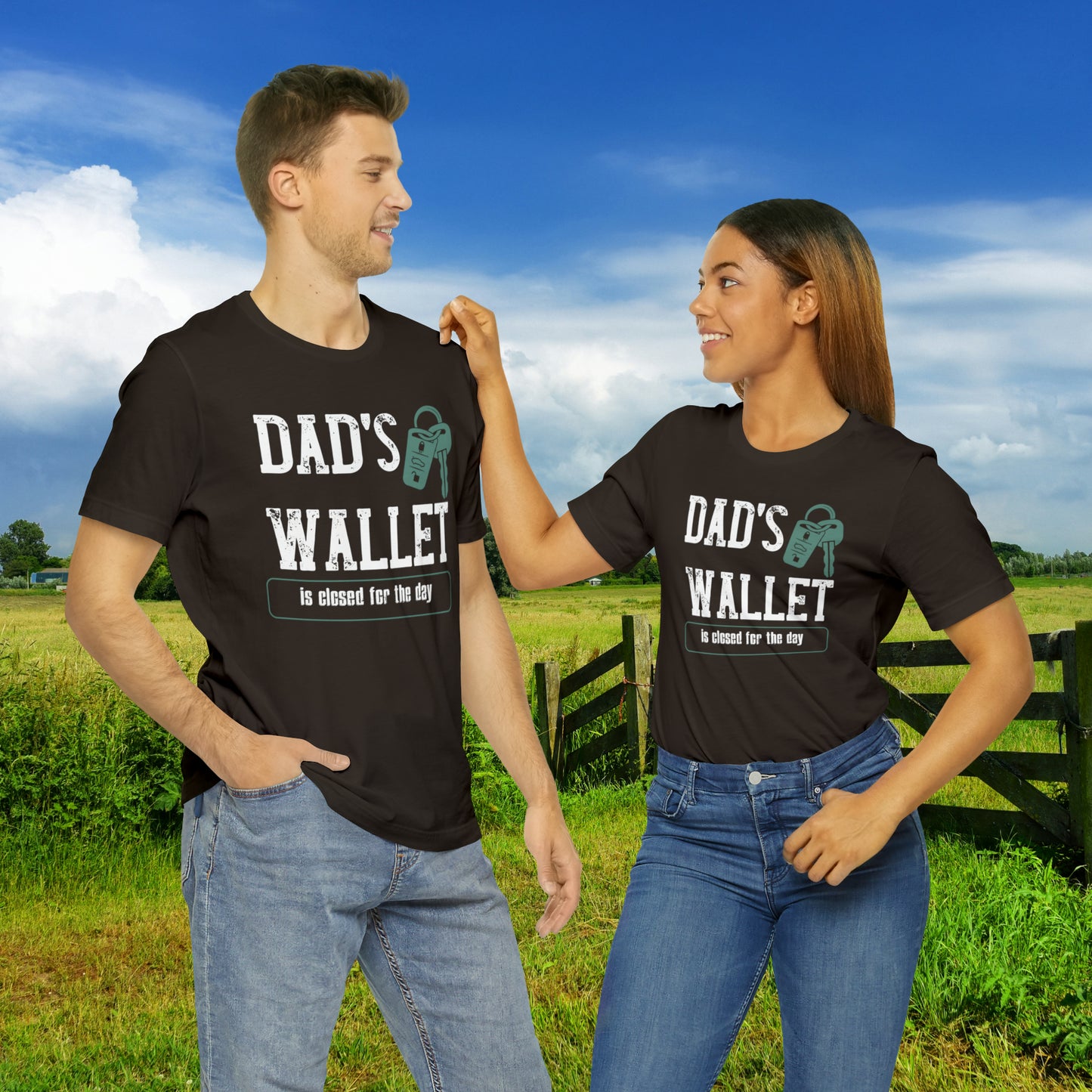 Dad's Wallet Is Closed For the Day /Unisex Jersey Short Sleeve Tee