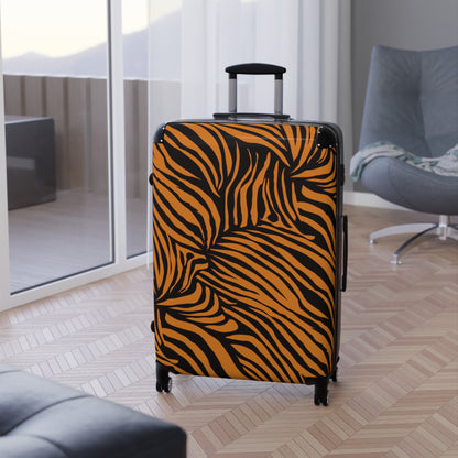 Tiger Print Suitcase