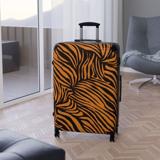 Tiger Print Suitcase