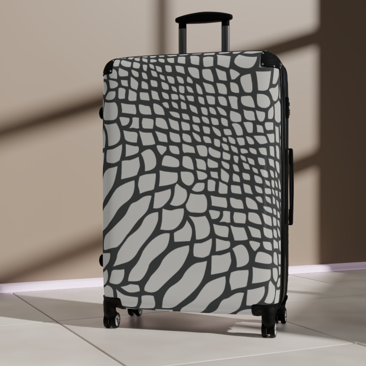 Snakeskin Print Suitcase