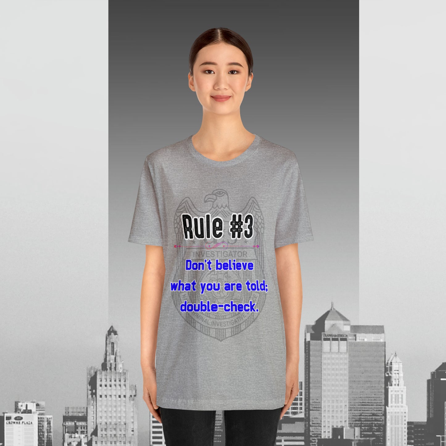 Rules of Gibbs #3 Don't Believe what you are told Unisex Jersey Short Sleeve Tee