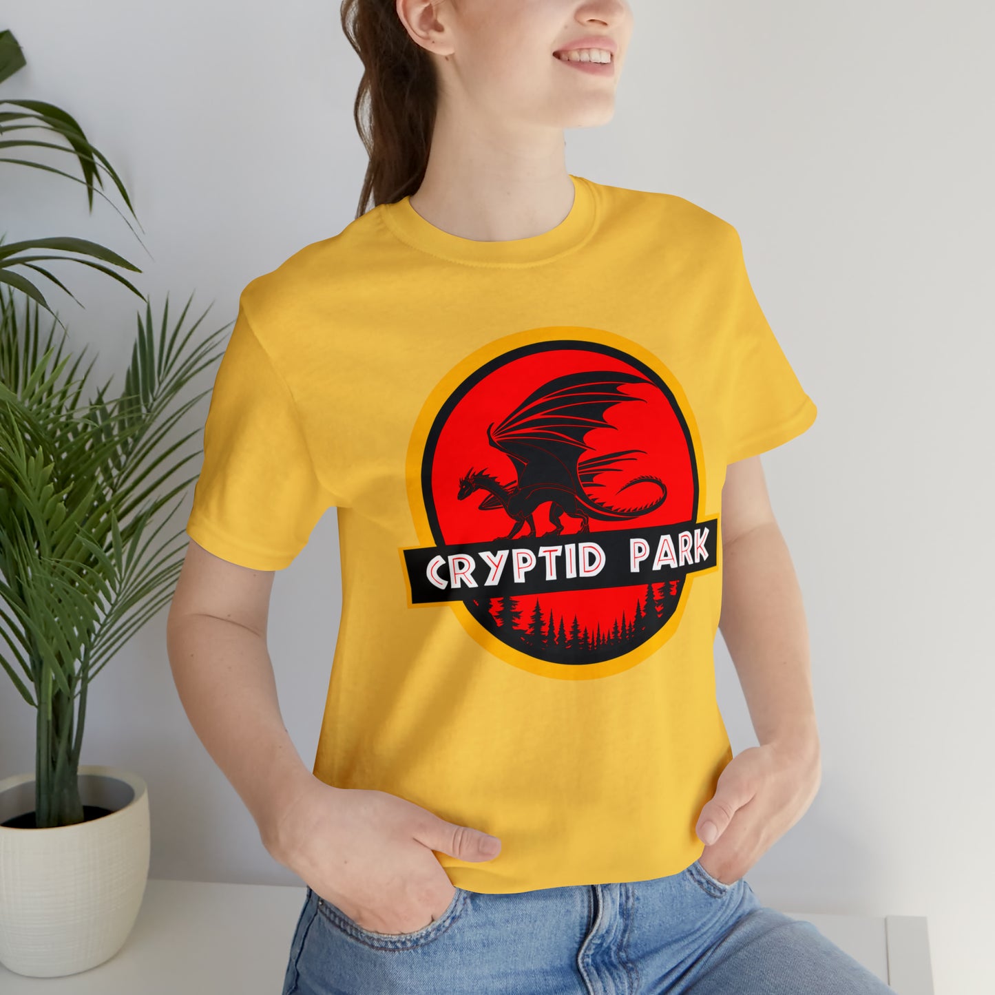 Cryptid Park Series Present The Dragon Unisex Jersey Short Sleeve Tee