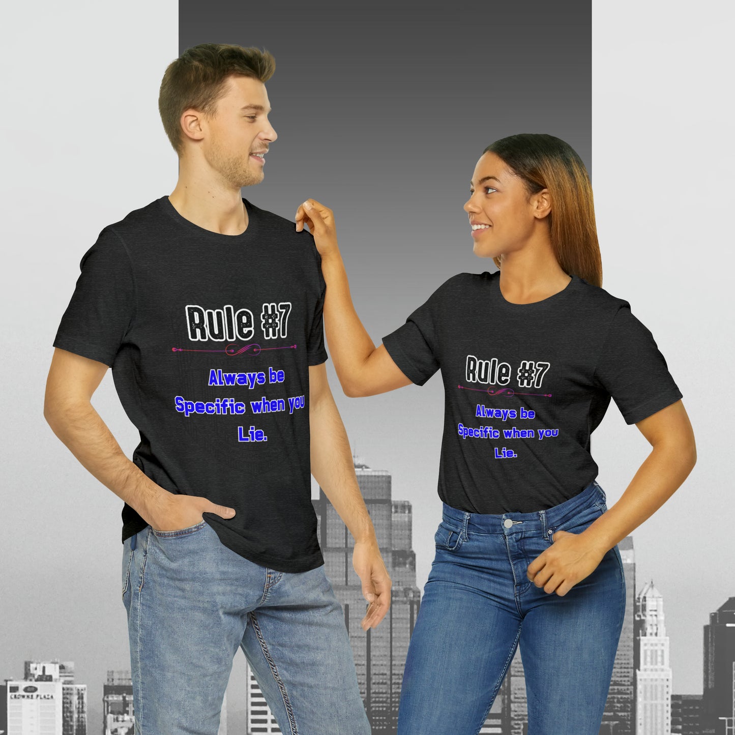 Rules of Gibbs #7 Always be Specific When you Lie Unisex Jersey Short Sleeve Tee