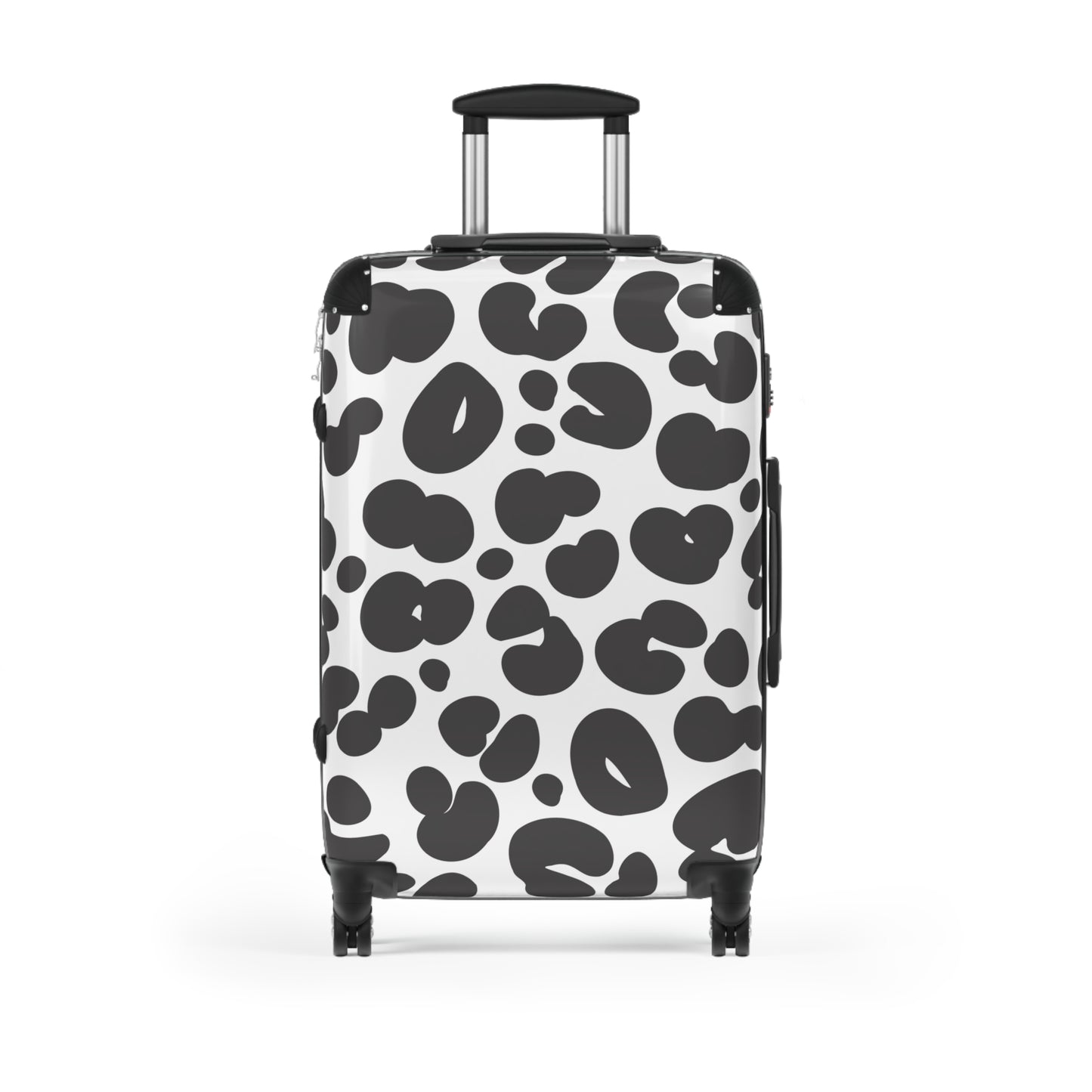 Black and White Cheetah Print Suitcase