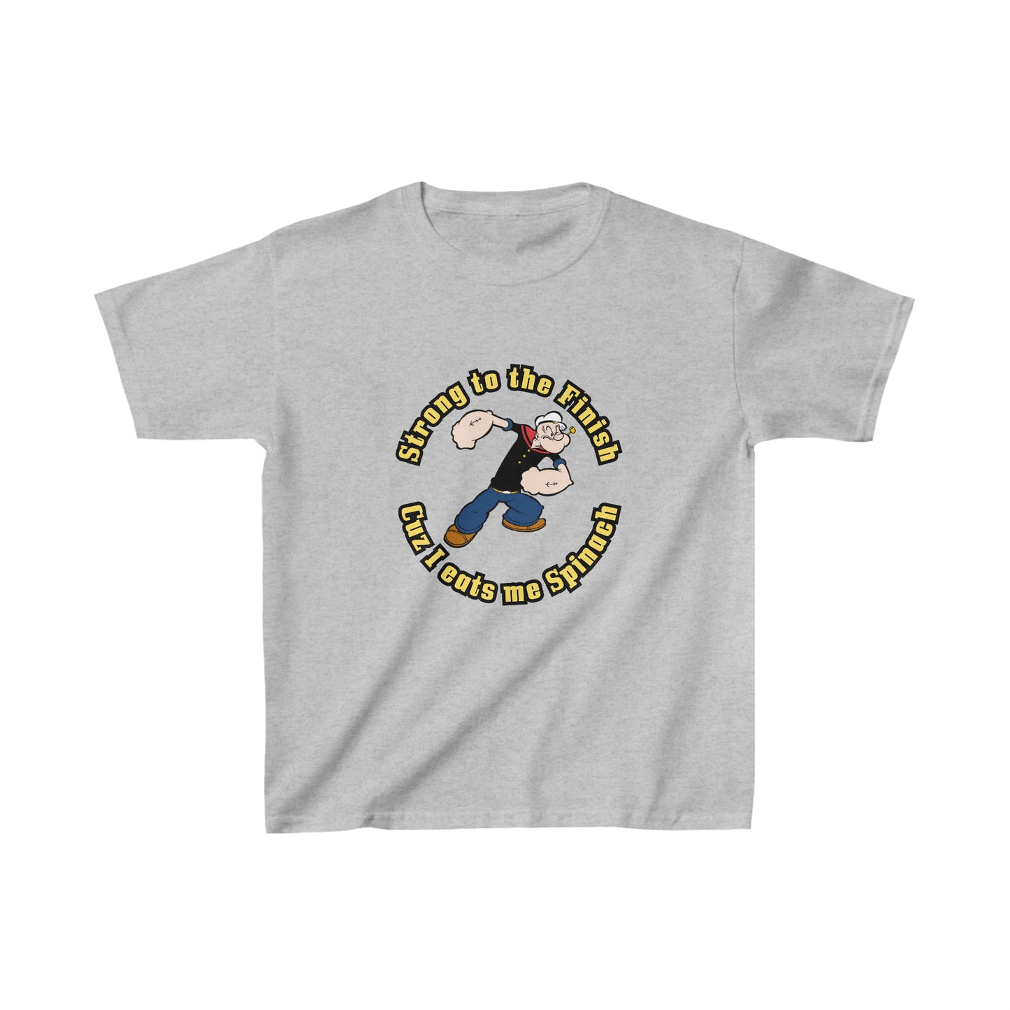 Popeye's Strong to the Finish Kids Heavy Cotton Tee