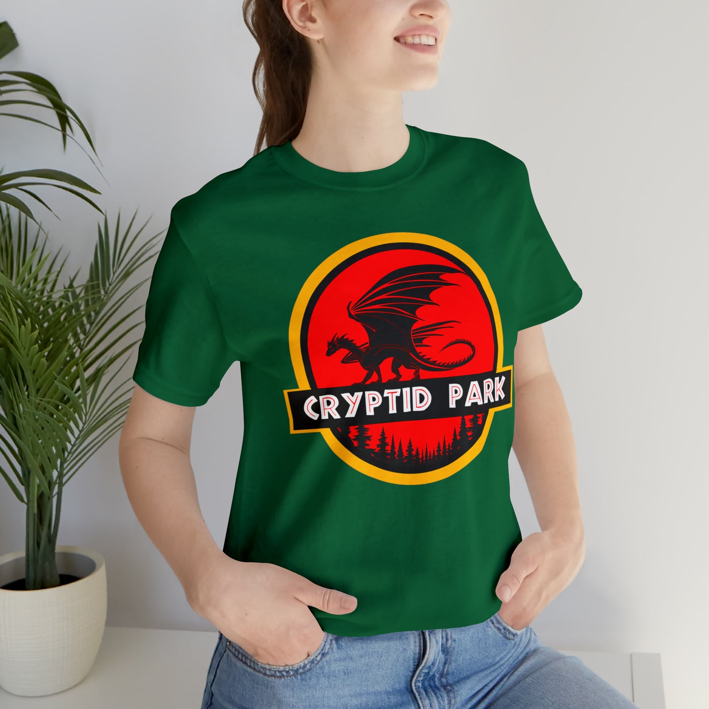 Cryptid Park Series Present The Dragon Unisex Jersey Short Sleeve Tee