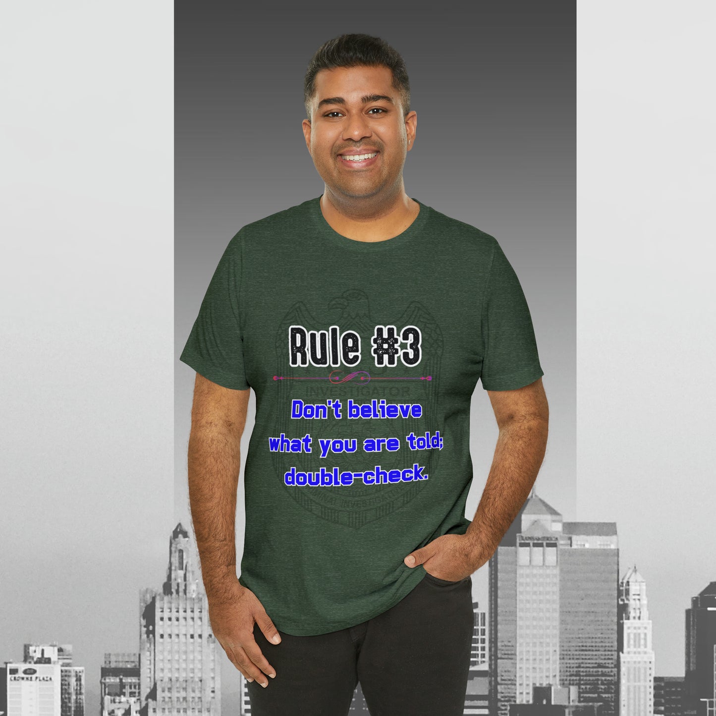 Rules of Gibbs #3 Don't Believe what you are told Unisex Jersey Short Sleeve Tee