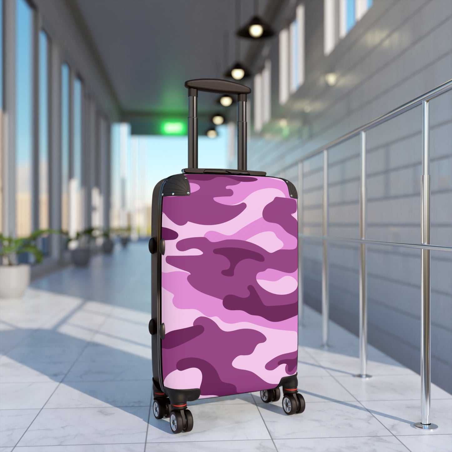 Pink Camo Suitcase