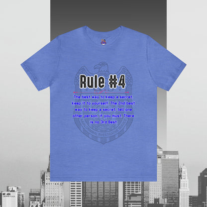 Rules of Gibbs #4 If you have a secret Keep it to yourself Unisex Jersey Short Sleeve Tee