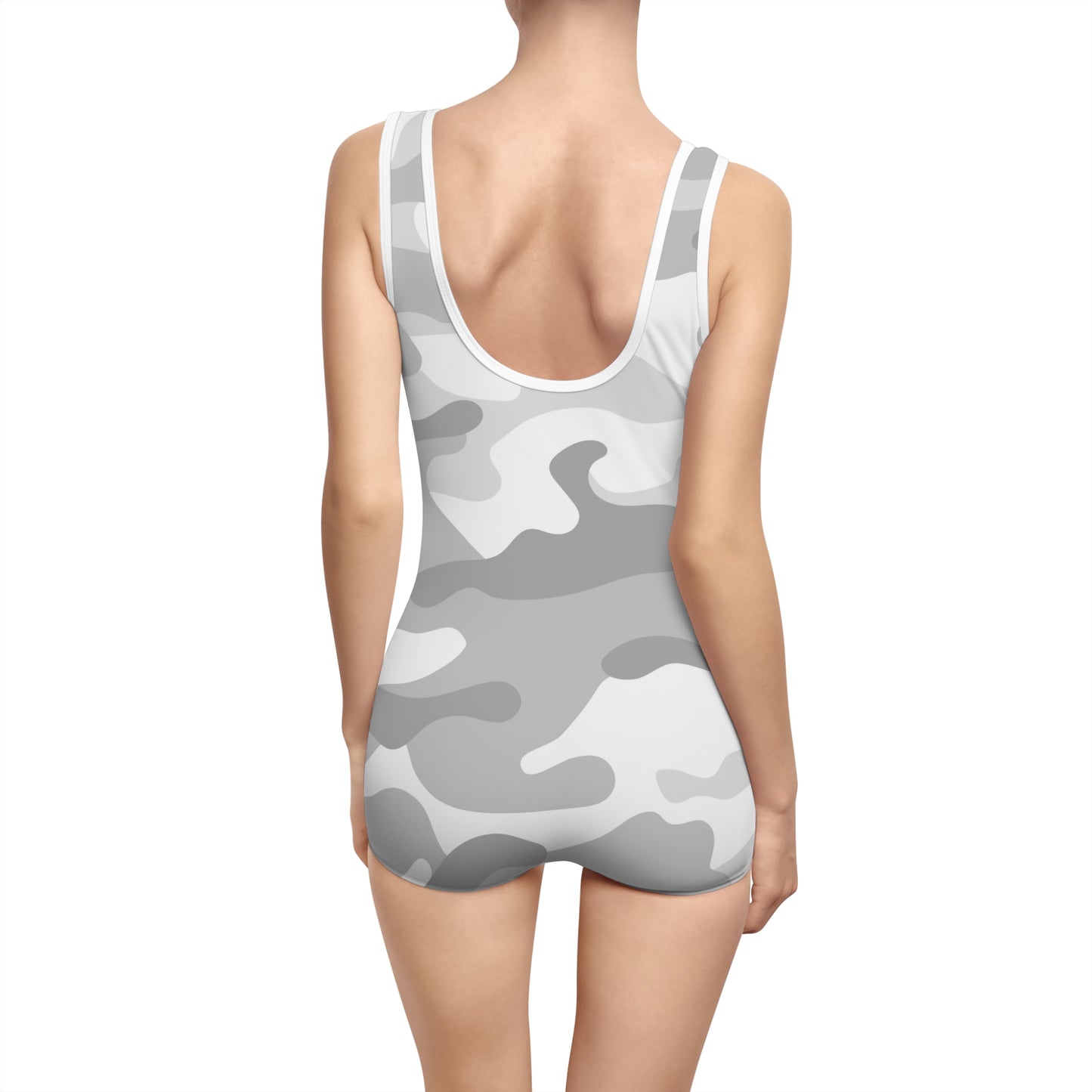 Light Grey Women's Vintage Swimsuit (AOP)