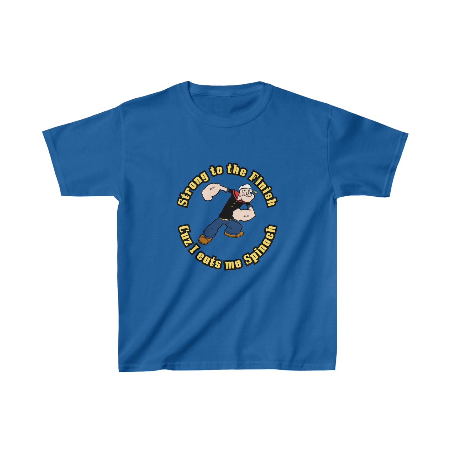 Popeye's Strong to the Finish Kids Heavy Cotton Tee