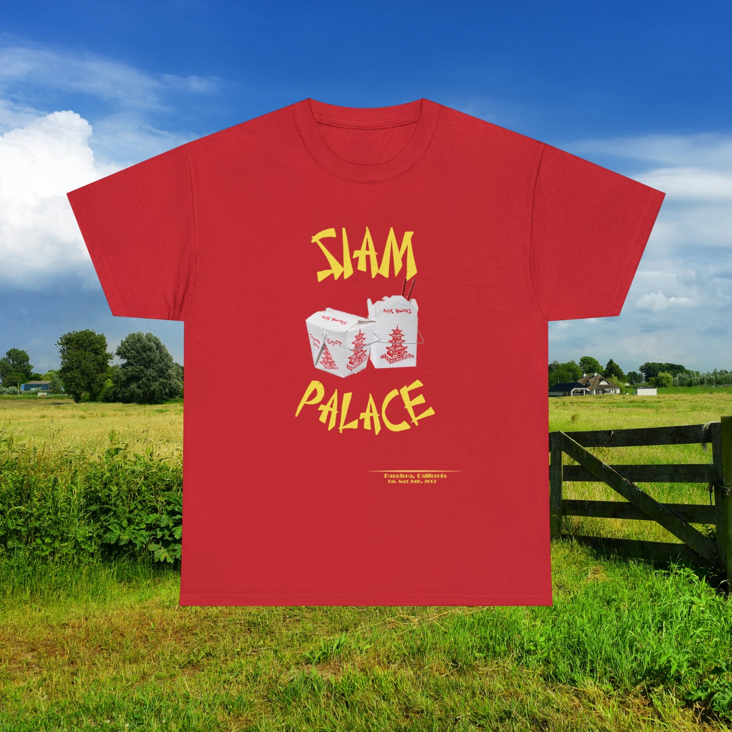 Siam Palace Established 2007 Unisex Heavy Cotton Tee