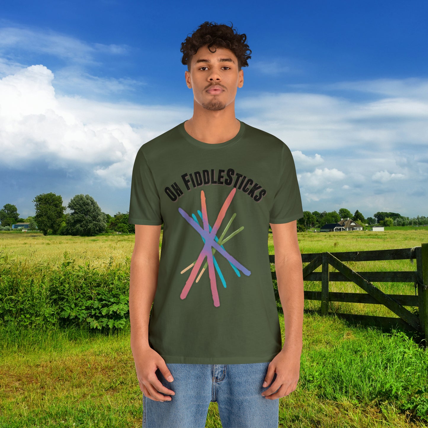 Oh FiddleSticks Unisex Jersey Short Sleeve Tee