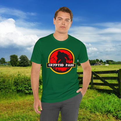 Cryptid Park Series Presents Bigfoot Unisex Jersey Short Sleeve Tee