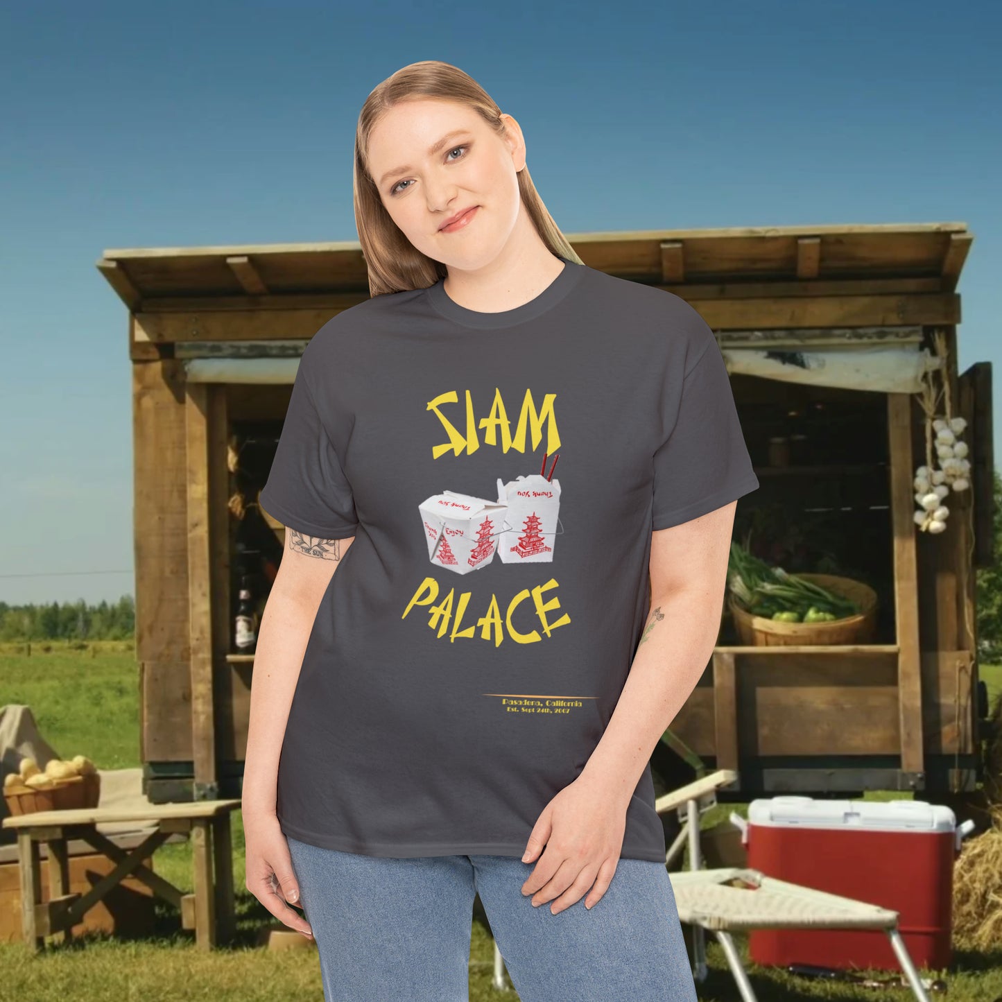 Siam Palace Established 2007 Unisex Heavy Cotton Tee