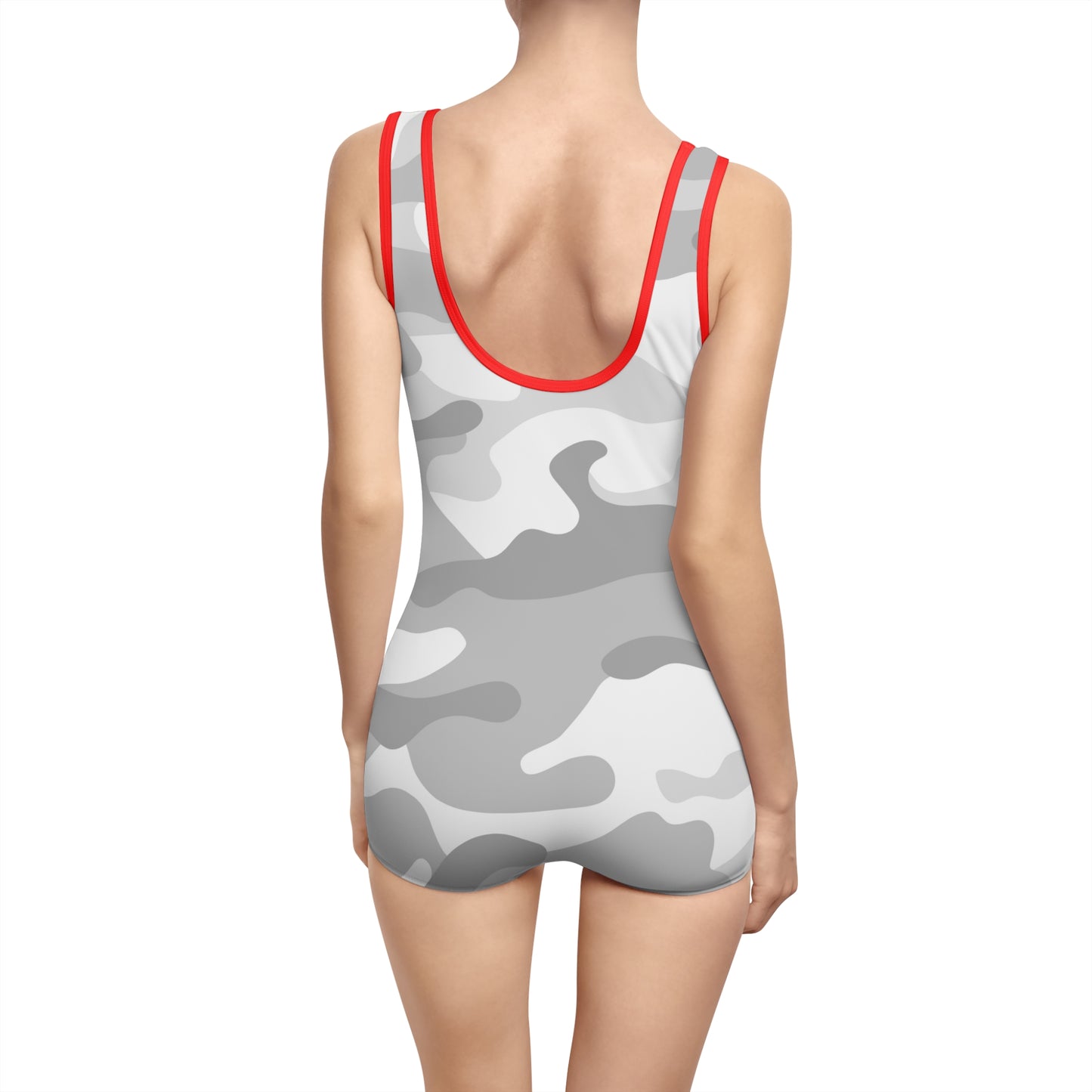 Light Grey Women's Vintage Swimsuit (AOP)