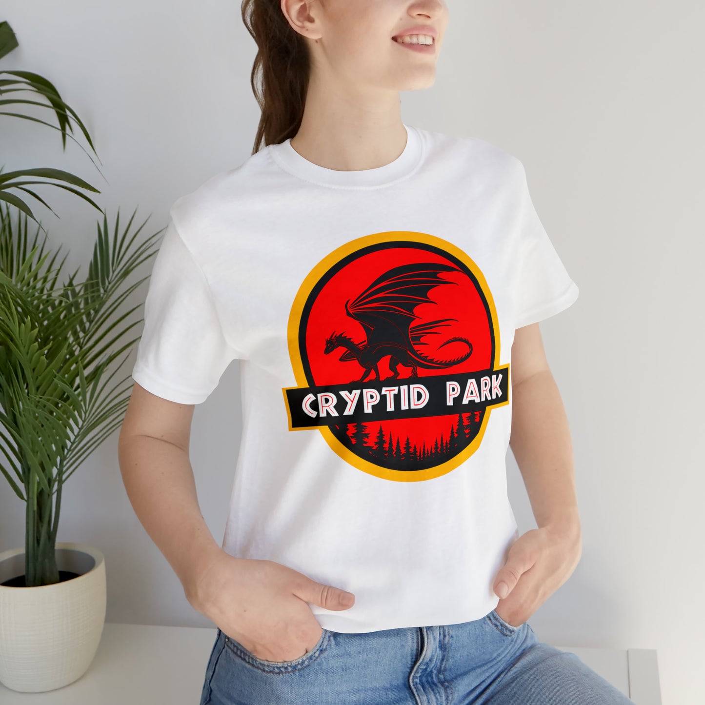 Cryptid Park Series Present The Dragon Unisex Jersey Short Sleeve Tee