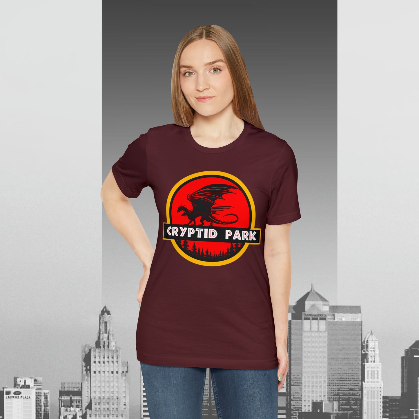 Cryptid Park Series Present The Dragon Unisex Jersey Short Sleeve Tee