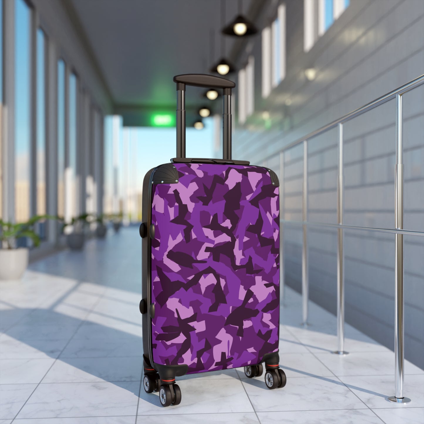 Purple Camo Suitcase