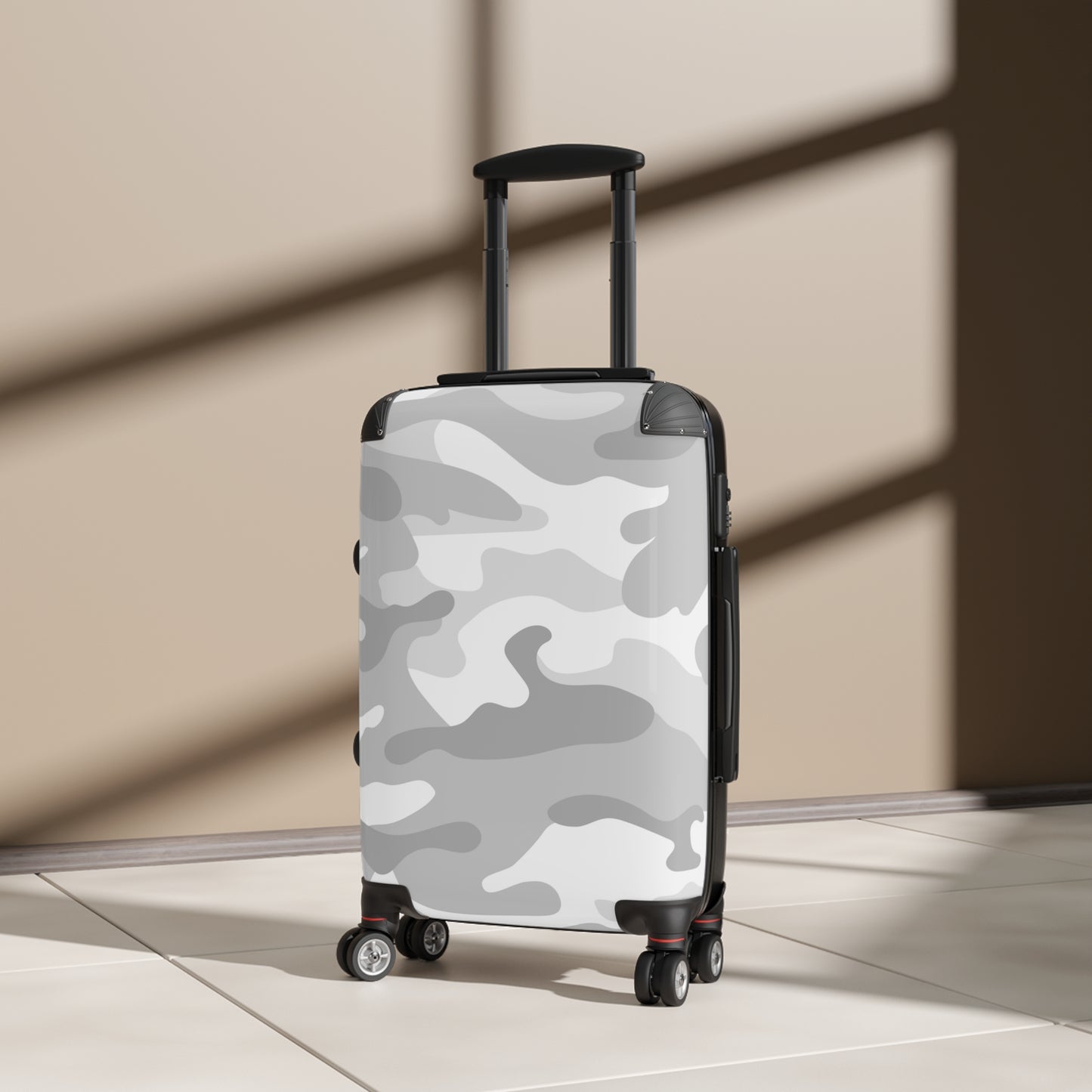 Grey Camo Suitcase