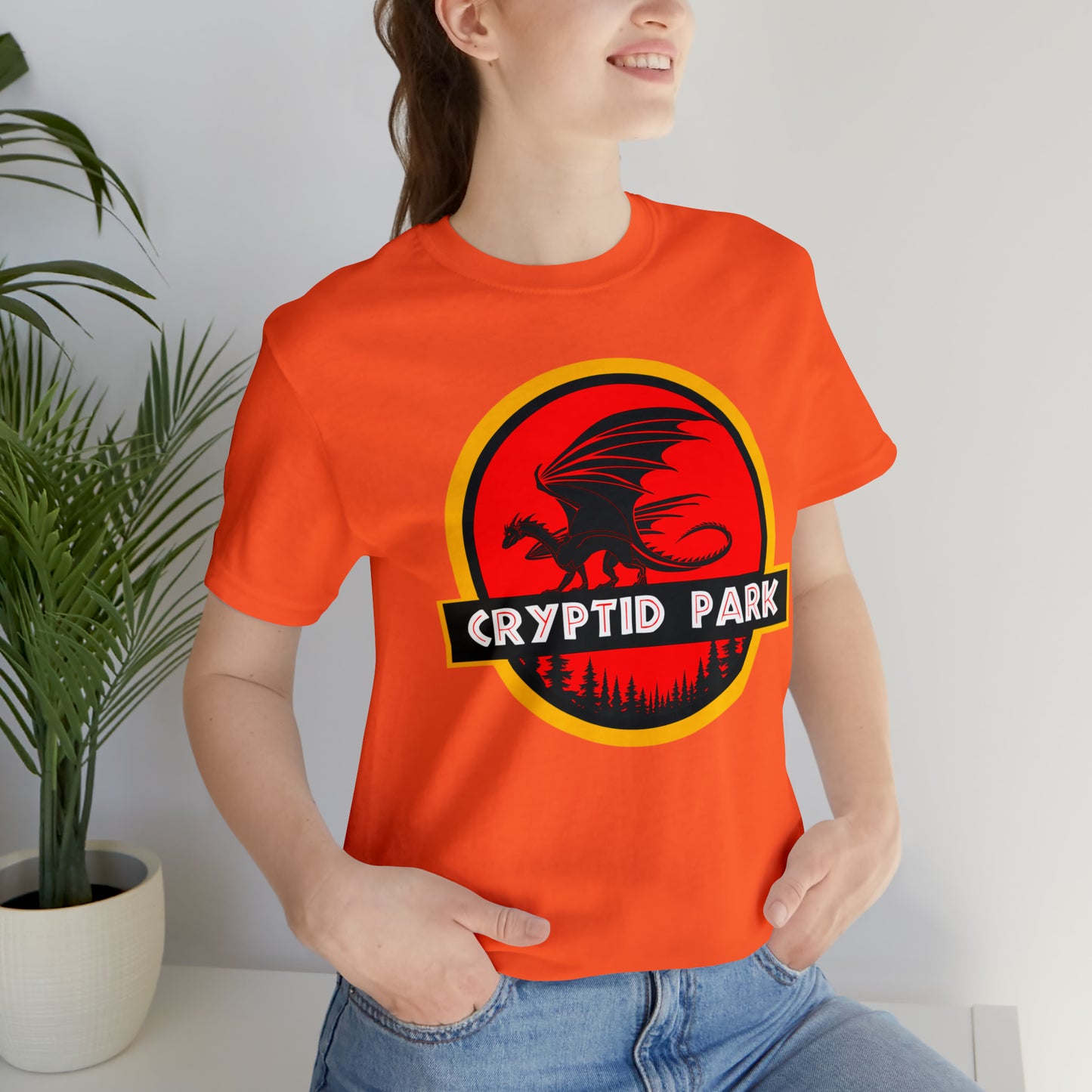 Cryptid Park Series Present The Dragon Unisex Jersey Short Sleeve Tee