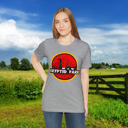 Cryptid Park Series Present The Loch Ness Monster Unisex Jersey Short Sleeve Tee