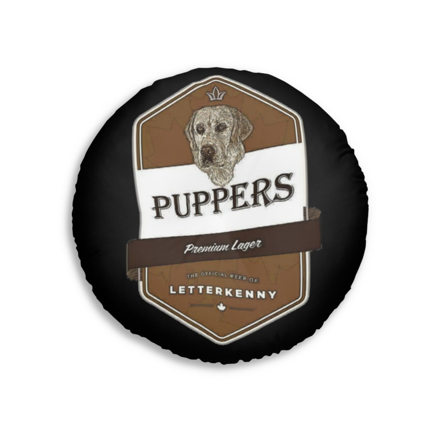 Puppers Premium Lager Tufted Floor Pillow, Round