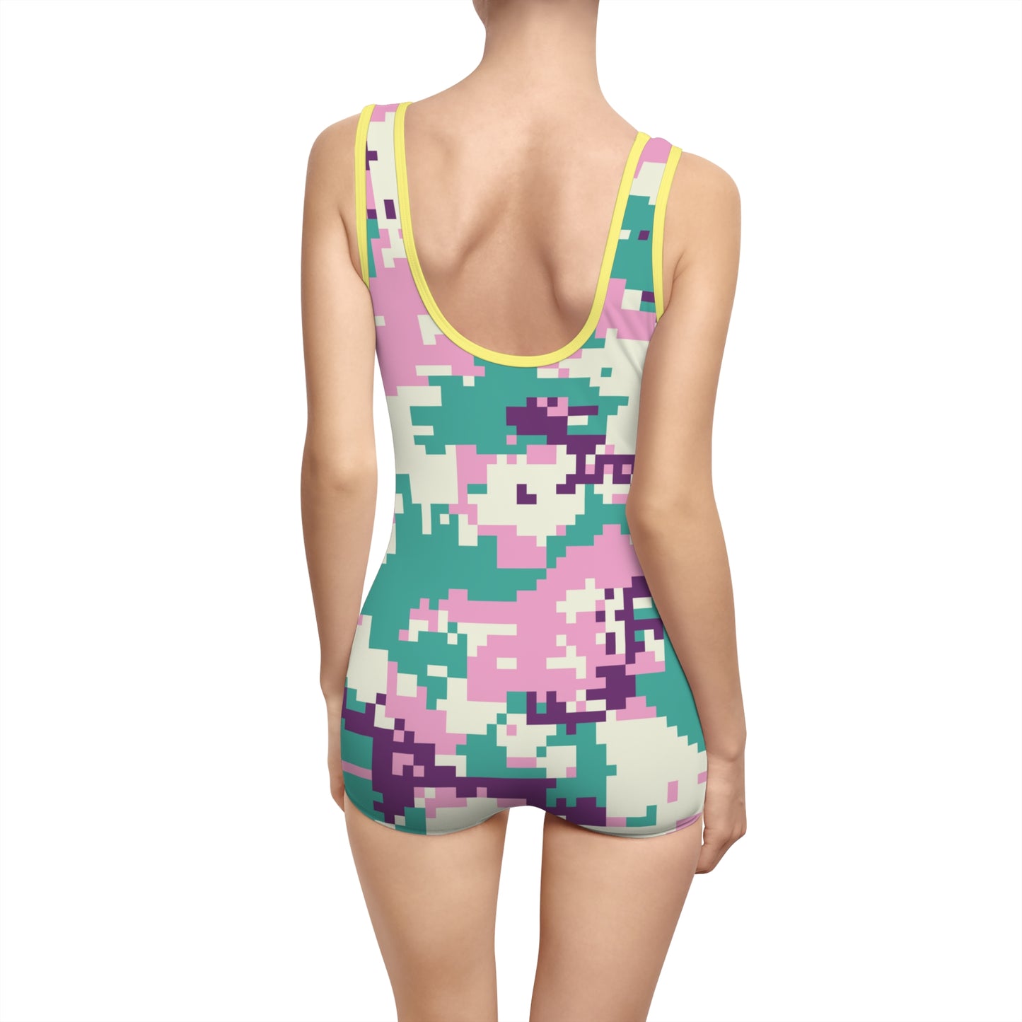 Digital Camo Women's Vintage Swimsuit (AOP)